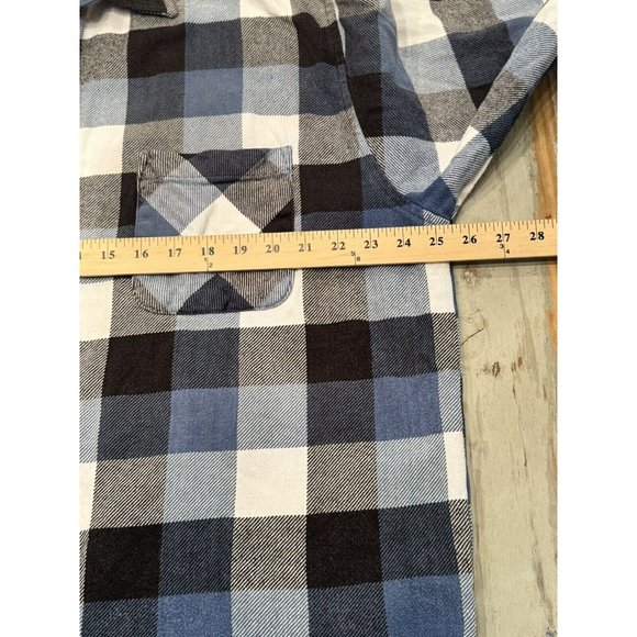 Vintage BIG MAC Workwear Shirt Men Size XL Brown Plaid Button Up Pocket Work 80s - Picture 9 of 12